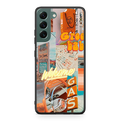 Samsung S22 Plus Groovy Babe Θήκη Αγίου Βαλεντίνου από τη Smartfits με σχέδιο στο πίσω μέρος και μαύρο περίβλημα | Smartphone case with colorful back and black bezels by Smartfits