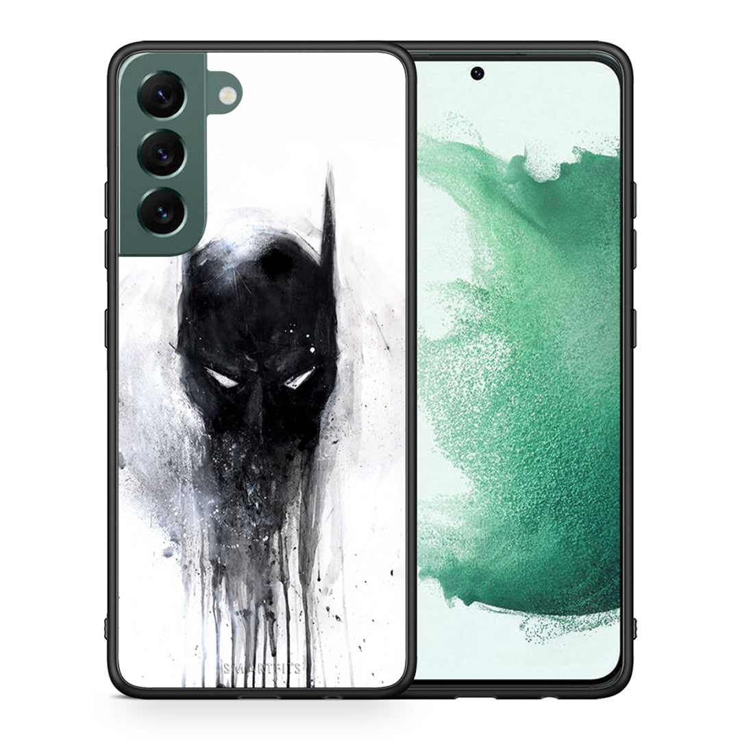 Θήκη Samsung S22 Plus Paint Bat Hero από τη Smartfits με σχέδιο στο πίσω μέρος και μαύρο περίβλημα | Samsung S22 Plus Paint Bat Hero case with colorful back and black bezels