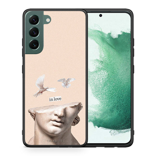 Θήκη Samsung S22 Plus In Love από τη Smartfits με σχέδιο στο πίσω μέρος και μαύρο περίβλημα | Samsung S22 Plus In Love case with colorful back and black bezels
