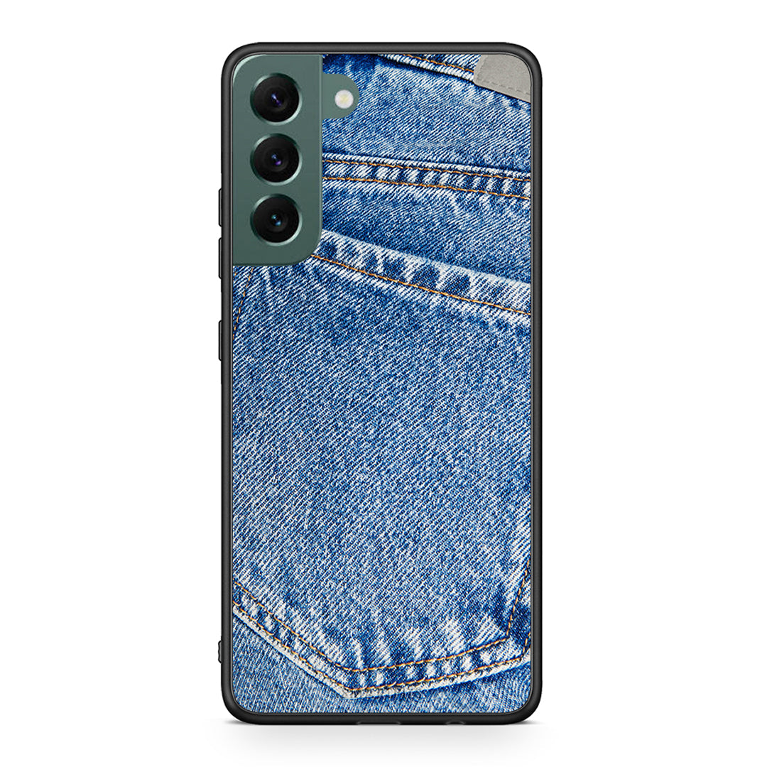 Samsung S22 Plus Jeans Pocket θήκη από τη Smartfits με σχέδιο στο πίσω μέρος και μαύρο περίβλημα | Smartphone case with colorful back and black bezels by Smartfits