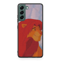 Thumbnail for Samsung S22 Plus Lion Love 1 Θήκη Αγίου Βαλεντίνου από τη Smartfits με σχέδιο στο πίσω μέρος και μαύρο περίβλημα | Smartphone case with colorful back and black bezels by Smartfits