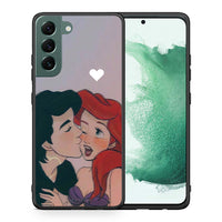 Thumbnail for Θήκη Αγίου Βαλεντίνου Samsung S22 Plus Mermaid Love από τη Smartfits με σχέδιο στο πίσω μέρος και μαύρο περίβλημα | Samsung S22 Plus Mermaid Love case with colorful back and black bezels