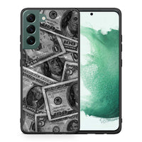 Thumbnail for Θήκη Samsung S22 Plus Money Dollars από τη Smartfits με σχέδιο στο πίσω μέρος και μαύρο περίβλημα | Samsung S22 Plus Money Dollars case with colorful back and black bezels