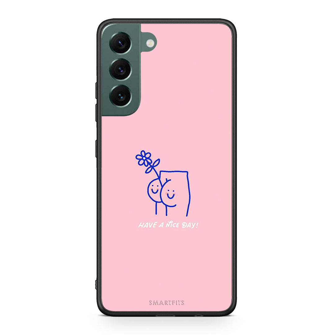 Samsung S22 Plus Nice Day θήκη από τη Smartfits με σχέδιο στο πίσω μέρος και μαύρο περίβλημα | Smartphone case with colorful back and black bezels by Smartfits