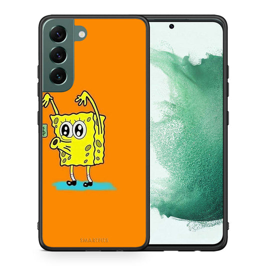 Θήκη Αγίου Βαλεντίνου Samsung S22 Plus No Money 2 από τη Smartfits με σχέδιο στο πίσω μέρος και μαύρο περίβλημα | Samsung S22 Plus No Money 2 case with colorful back and black bezels