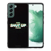Thumbnail for Θήκη Samsung S22 Plus OMG ShutUp από τη Smartfits με σχέδιο στο πίσω μέρος και μαύρο περίβλημα | Samsung S22 Plus OMG ShutUp case with colorful back and black bezels
