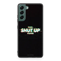 Thumbnail for Samsung S22 Plus OMG ShutUp θήκη από τη Smartfits με σχέδιο στο πίσω μέρος και μαύρο περίβλημα | Smartphone case with colorful back and black bezels by Smartfits