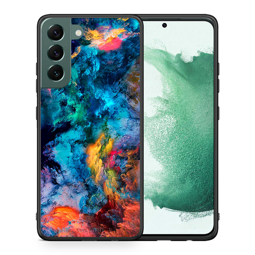 Θήκη Samsung S22 Plus Crayola Paint από τη Smartfits με σχέδιο στο πίσω μέρος και μαύρο περίβλημα | Samsung S22 Plus Crayola Paint case with colorful back and black bezels