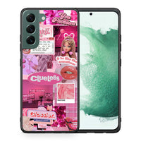 Thumbnail for Θήκη Αγίου Βαλεντίνου Samsung S22 Plus Pink Love από τη Smartfits με σχέδιο στο πίσω μέρος και μαύρο περίβλημα | Samsung S22 Plus Pink Love case with colorful back and black bezels