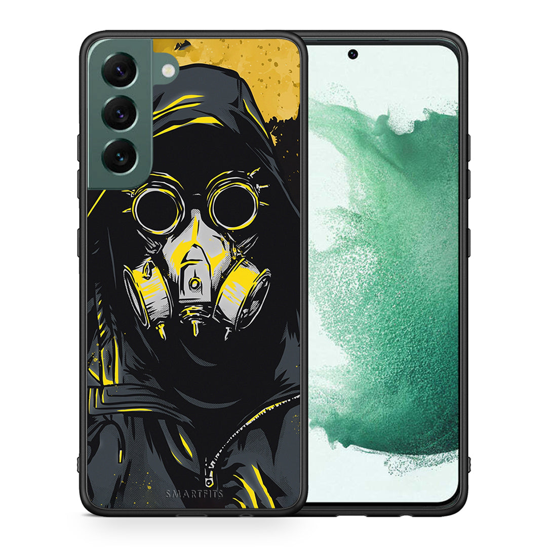 Θήκη Samsung S22 Plus Mask PopArt από τη Smartfits με σχέδιο στο πίσω μέρος και μαύρο περίβλημα | Samsung S22 Plus Mask PopArt case with colorful back and black bezels