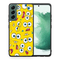 Thumbnail for Θήκη Samsung S22 Plus Sponge PopArt από τη Smartfits με σχέδιο στο πίσω μέρος και μαύρο περίβλημα | Samsung S22 Plus Sponge PopArt case with colorful back and black bezels