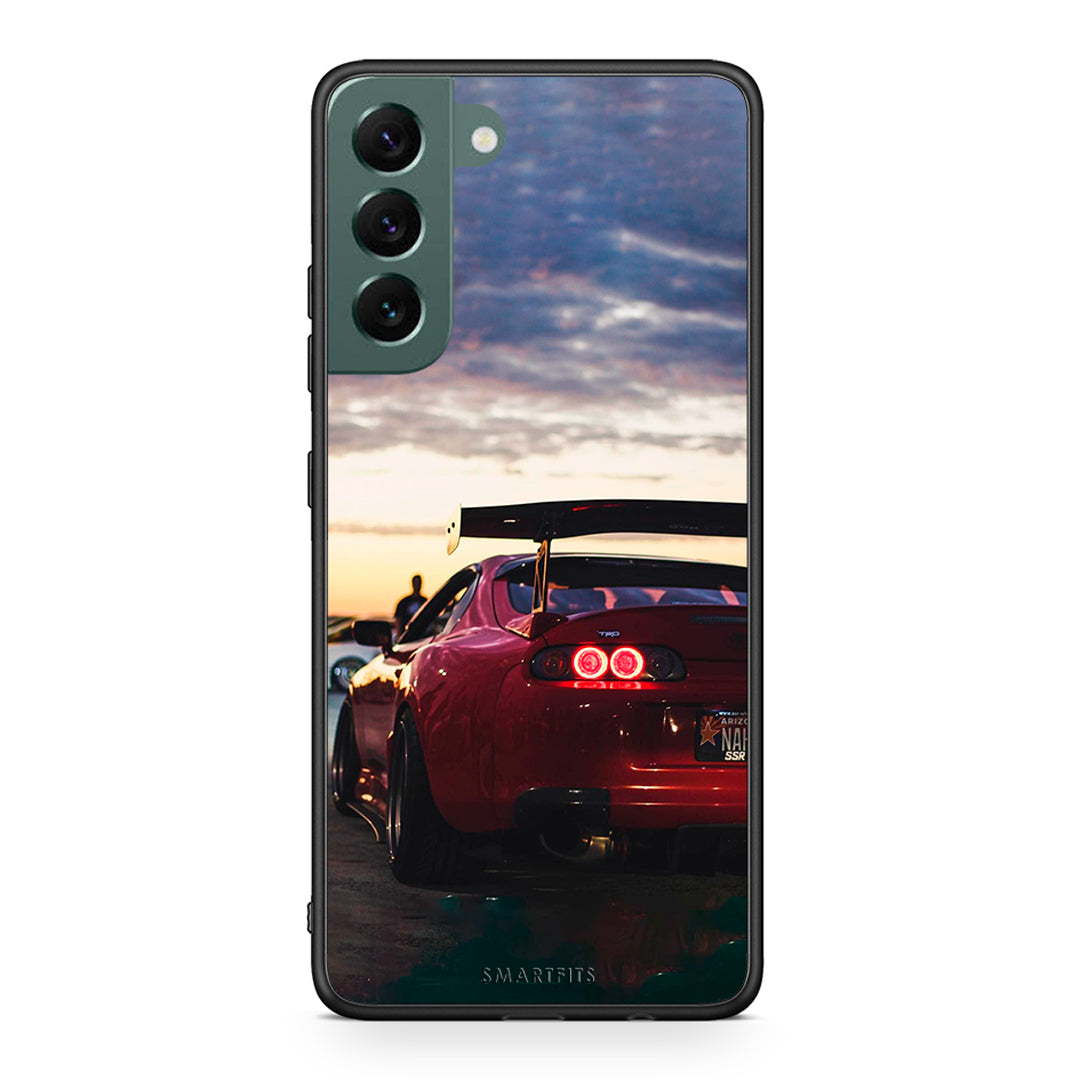 Samsung S22 Plus Racing Supra θήκη από τη Smartfits με σχέδιο στο πίσω μέρος και μαύρο περίβλημα | Smartphone case with colorful back and black bezels by Smartfits