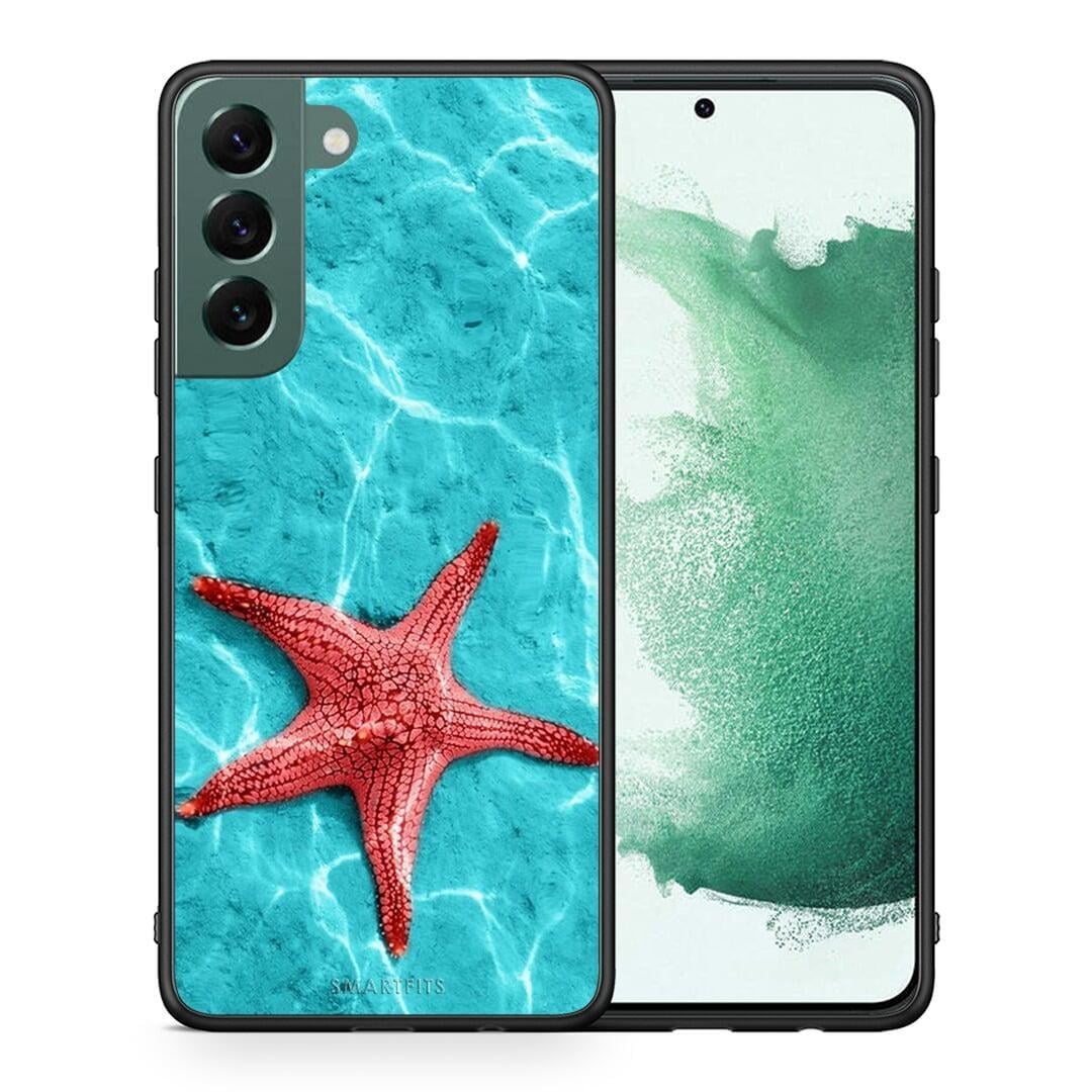 Θήκη Samsung S22 Plus Red Starfish από τη Smartfits με σχέδιο στο πίσω μέρος και μαύρο περίβλημα | Samsung S22 Plus Red Starfish case with colorful back and black bezels