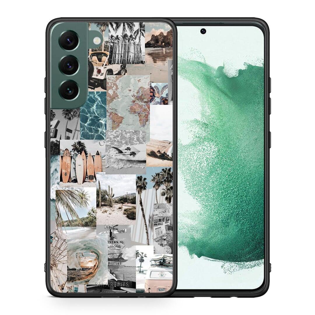 Θήκη Samsung S22 Plus Retro Beach Life από τη Smartfits με σχέδιο στο πίσω μέρος και μαύρο περίβλημα | Samsung S22 Plus Retro Beach Life case with colorful back and black bezels