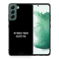 Thumbnail for Θήκη Samsung S22 Plus Salute από τη Smartfits με σχέδιο στο πίσω μέρος και μαύρο περίβλημα | Samsung S22 Plus Salute case with colorful back and black bezels