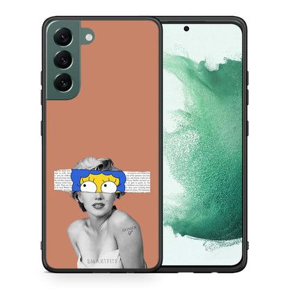 Θήκη Samsung S22 Plus Sim Merilyn από τη Smartfits με σχέδιο στο πίσω μέρος και μαύρο περίβλημα | Samsung S22 Plus Sim Merilyn case with colorful back and black bezels