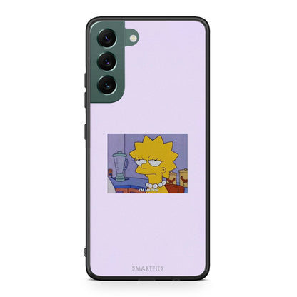 Samsung S22 Plus So Happy θήκη από τη Smartfits με σχέδιο στο πίσω μέρος και μαύρο περίβλημα | Smartphone case with colorful back and black bezels by Smartfits