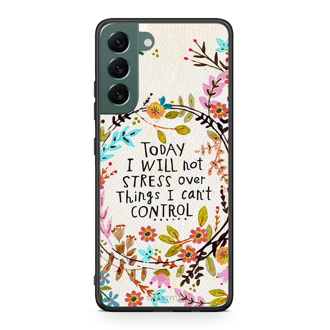 Samsung S22 Plus Stress Over θήκη από τη Smartfits με σχέδιο στο πίσω μέρος και μαύρο περίβλημα | Smartphone case with colorful back and black bezels by Smartfits