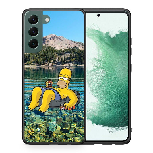 Θήκη Samsung S22 Plus Summer Happiness από τη Smartfits με σχέδιο στο πίσω μέρος και μαύρο περίβλημα | Samsung S22 Plus Summer Happiness case with colorful back and black bezels