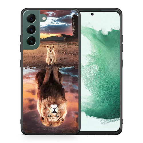 Θήκη Αγίου Βαλεντίνου Samsung S22 Plus Sunset Dreams από τη Smartfits με σχέδιο στο πίσω μέρος και μαύρο περίβλημα | Samsung S22 Plus Sunset Dreams case with colorful back and black bezels