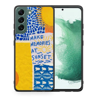 Thumbnail for Θήκη Samsung S22 Plus Sunset Memories από τη Smartfits με σχέδιο στο πίσω μέρος και μαύρο περίβλημα | Samsung S22 Plus Sunset Memories case with colorful back and black bezels