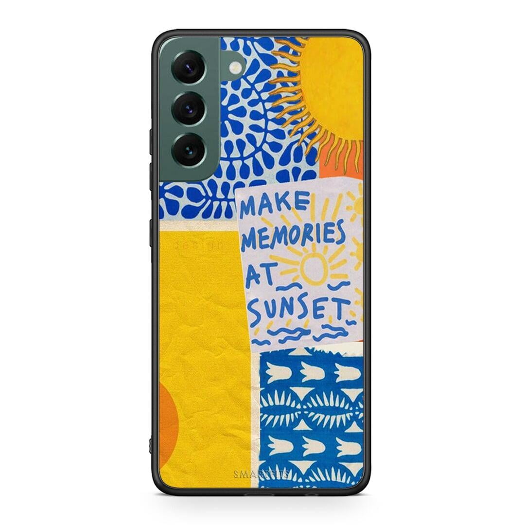 Samsung S22 Plus Sunset Memories Θήκη από τη Smartfits με σχέδιο στο πίσω μέρος και μαύρο περίβλημα | Smartphone case with colorful back and black bezels by Smartfits