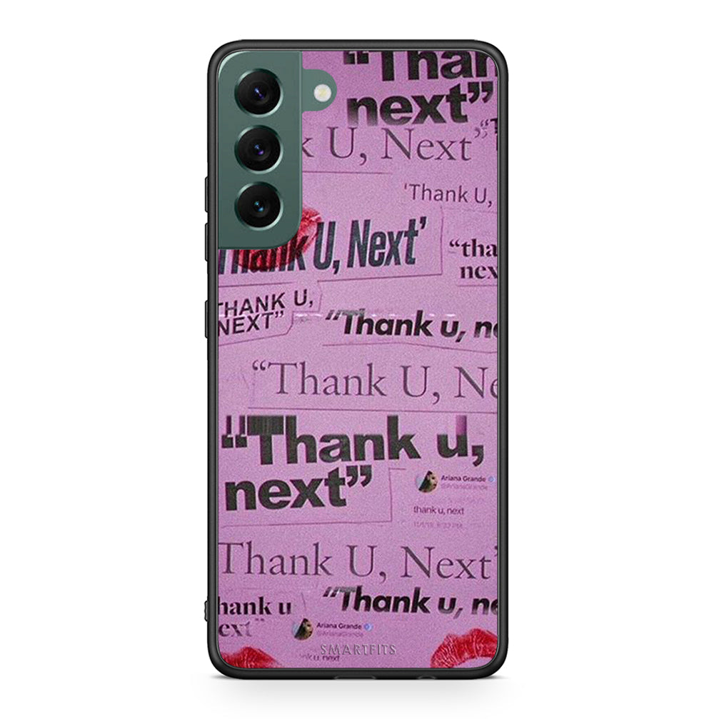 Samsung S22 Plus Thank You Next Θήκη Αγίου Βαλεντίνου από τη Smartfits με σχέδιο στο πίσω μέρος και μαύρο περίβλημα | Smartphone case with colorful back and black bezels by Smartfits