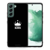 Thumbnail for Θήκη Samsung S22 Plus King Valentine από τη Smartfits με σχέδιο στο πίσω μέρος και μαύρο περίβλημα | Samsung S22 Plus King Valentine case with colorful back and black bezels