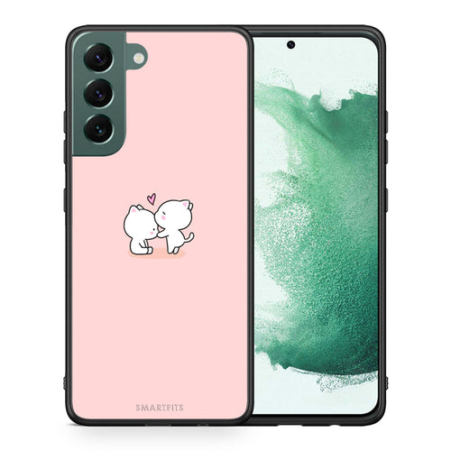Θήκη Samsung S22 Plus Love Valentine από τη Smartfits με σχέδιο στο πίσω μέρος και μαύρο περίβλημα | Samsung S22 Plus Love Valentine case with colorful back and black bezels