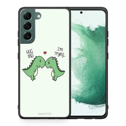 Θήκη Samsung S22 Plus Rex Valentine από τη Smartfits με σχέδιο στο πίσω μέρος και μαύρο περίβλημα | Samsung S22 Plus Rex Valentine case with colorful back and black bezels