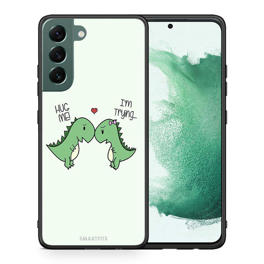 Θήκη Samsung S22 Plus Rex Valentine από τη Smartfits με σχέδιο στο πίσω μέρος και μαύρο περίβλημα | Samsung S22 Plus Rex Valentine case with colorful back and black bezels