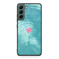 Thumbnail for Samsung S22 Plus Water Flower Θήκη από τη Smartfits με σχέδιο στο πίσω μέρος και μαύρο περίβλημα | Smartphone case with colorful back and black bezels by Smartfits