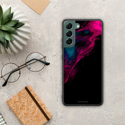 Watercolor Pink Black - Samsung Galaxy S22 Plus θήκη