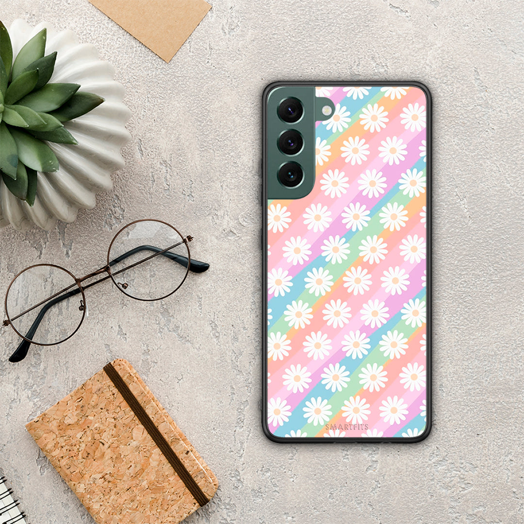 White Daisies - Samsung Galaxy S22 Plus θήκη