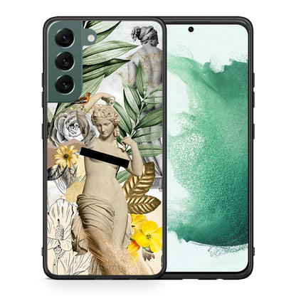 Θήκη Samsung S22 Plus Woman Statue από τη Smartfits με σχέδιο στο πίσω μέρος και μαύρο περίβλημα | Samsung S22 Plus Woman Statue case with colorful back and black bezels