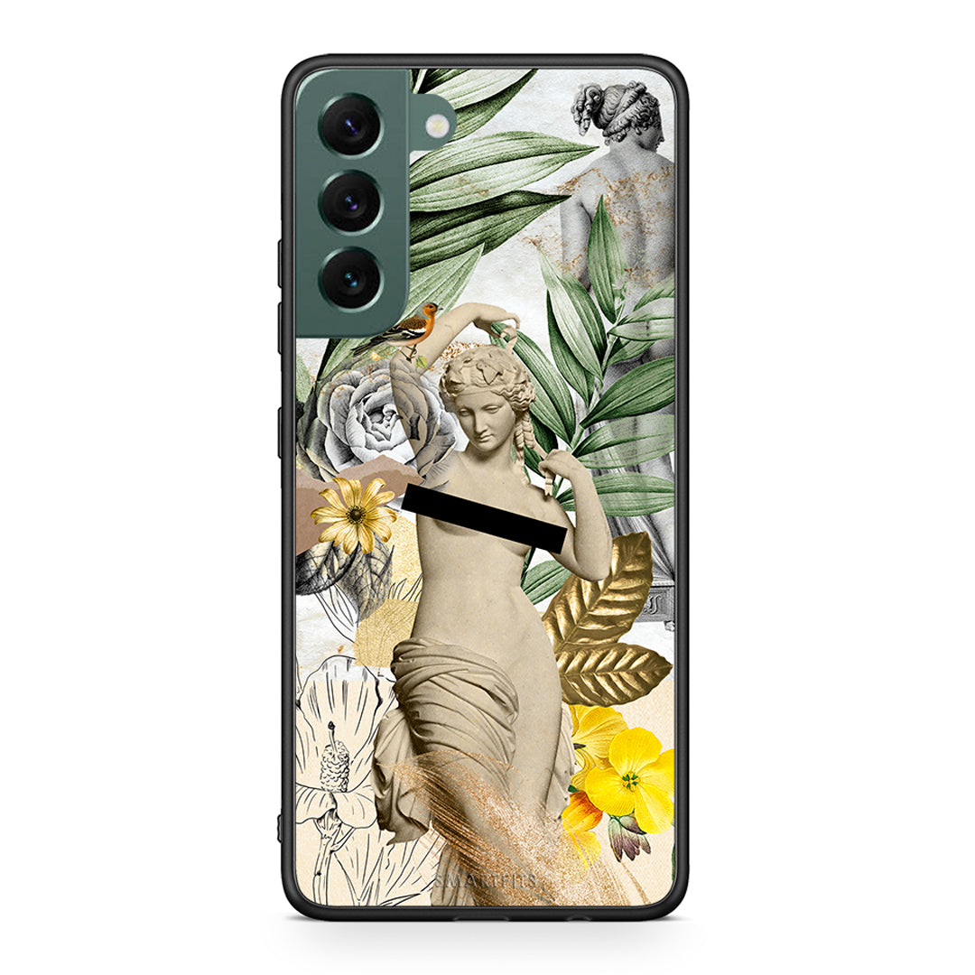 Samsung S22 Plus Woman Statue θήκη από τη Smartfits με σχέδιο στο πίσω μέρος και μαύρο περίβλημα | Smartphone case with colorful back and black bezels by Smartfits