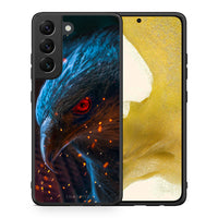 Thumbnail for Θήκη Samsung S22 Eagle PopArt από τη Smartfits με σχέδιο στο πίσω μέρος και μαύρο περίβλημα | Samsung S22 Eagle PopArt case with colorful back and black bezels
