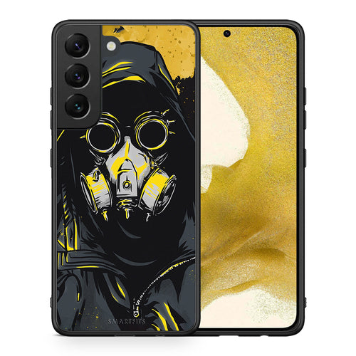 Θήκη Samsung S22 Mask PopArt από τη Smartfits με σχέδιο στο πίσω μέρος και μαύρο περίβλημα | Samsung S22 Mask PopArt case with colorful back and black bezels