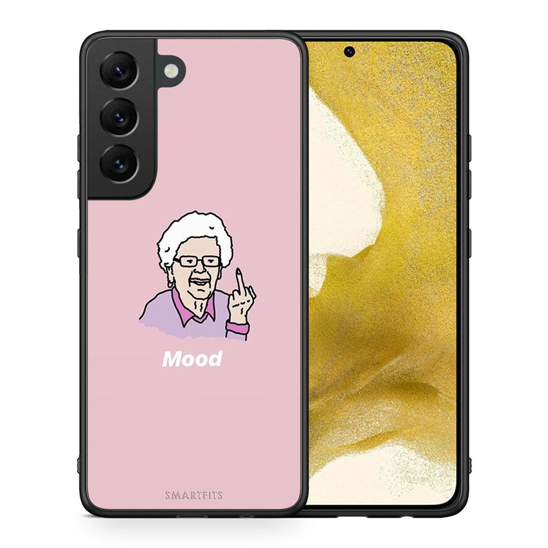 Θήκη Samsung S22 Mood PopArt από τη Smartfits με σχέδιο στο πίσω μέρος και μαύρο περίβλημα | Samsung S22 Mood PopArt case with colorful back and black bezels