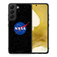 Thumbnail for Θήκη Samsung S22 NASA PopArt από τη Smartfits με σχέδιο στο πίσω μέρος και μαύρο περίβλημα | Samsung S22 NASA PopArt case with colorful back and black bezels
