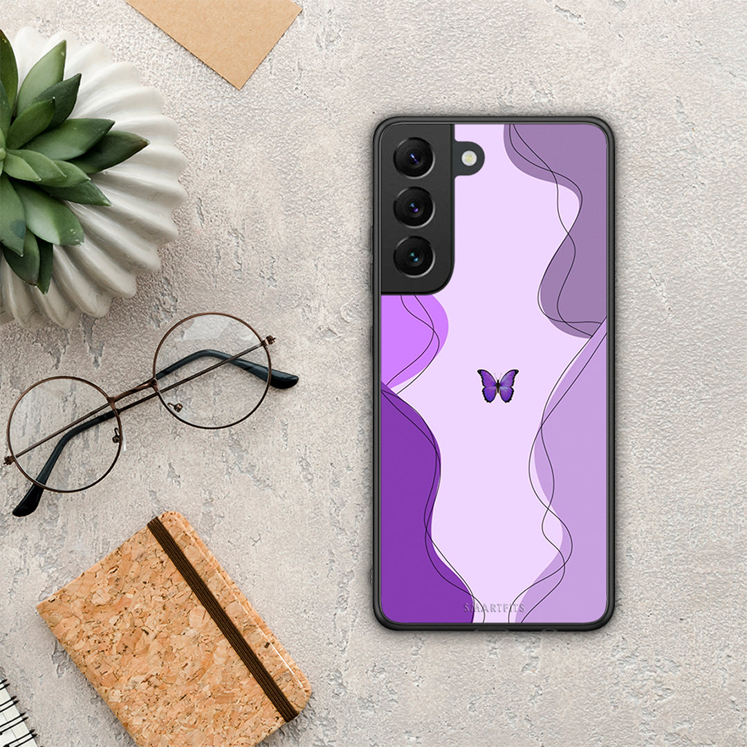 Purple Mariposa - Samsung Galaxy S22 θήκη