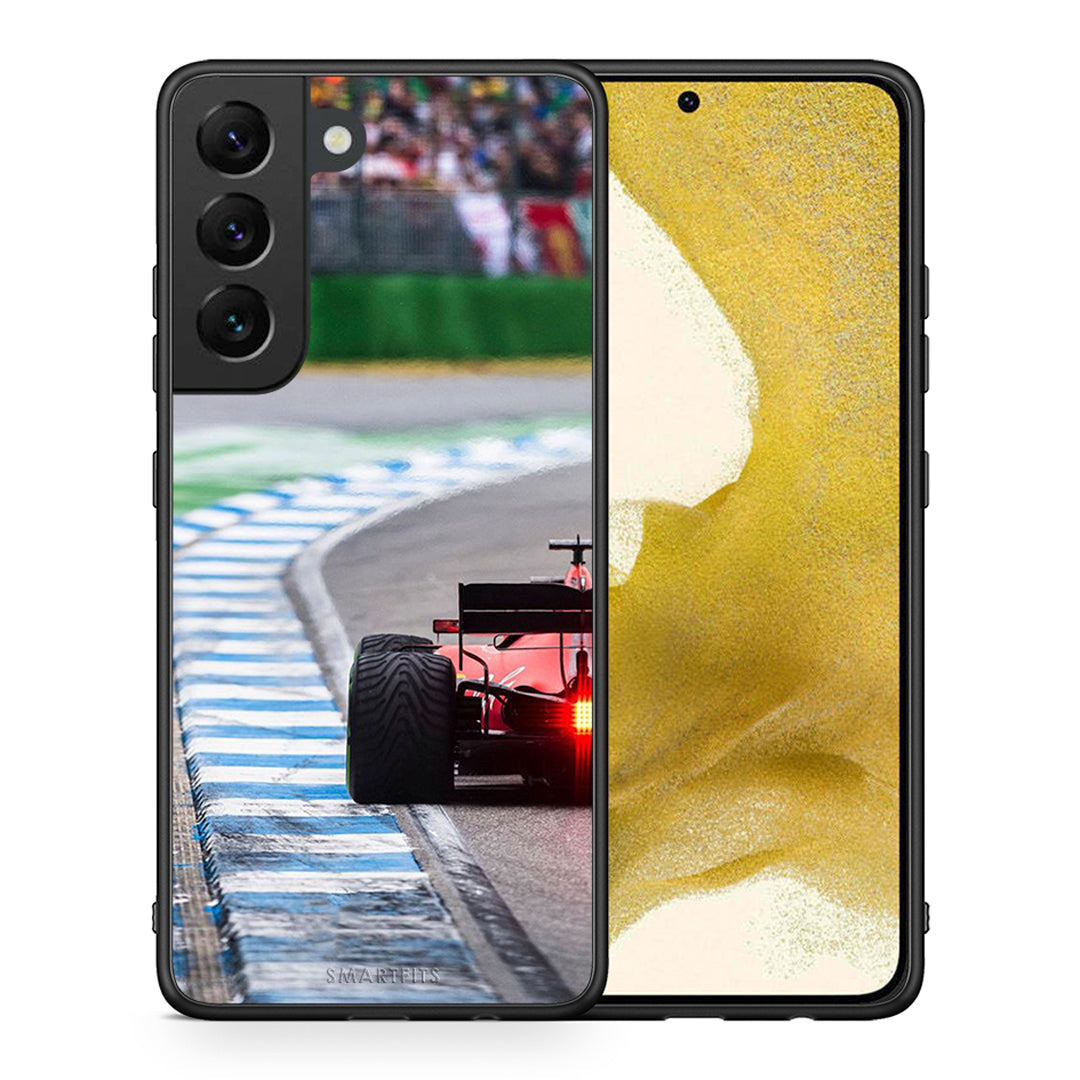 Θήκη Samsung S22 Racing Vibes από τη Smartfits με σχέδιο στο πίσω μέρος και μαύρο περίβλημα | Samsung S22 Racing Vibes case with colorful back and black bezels