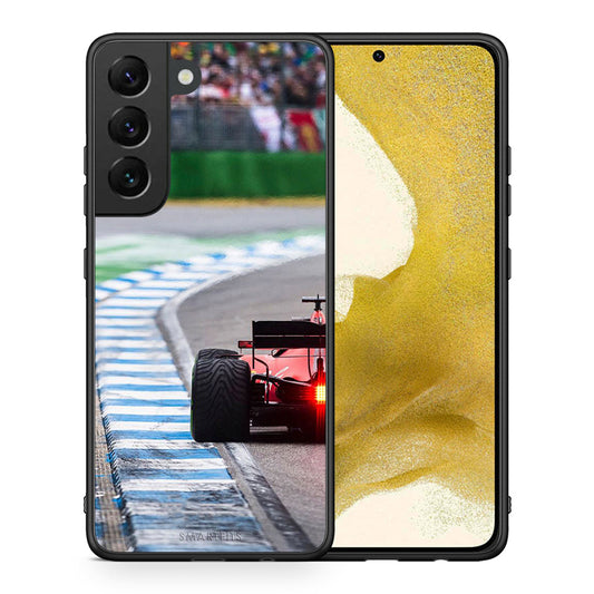 Θήκη Samsung S22 Racing Vibes από τη Smartfits με σχέδιο στο πίσω μέρος και μαύρο περίβλημα | Samsung S22 Racing Vibes case with colorful back and black bezels