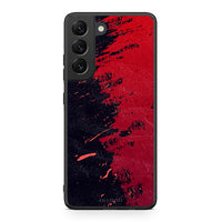 Thumbnail for Samsung S22 Red Paint Θήκη Αγίου Βαλεντίνου από τη Smartfits με σχέδιο στο πίσω μέρος και μαύρο περίβλημα | Smartphone case with colorful back and black bezels by Smartfits