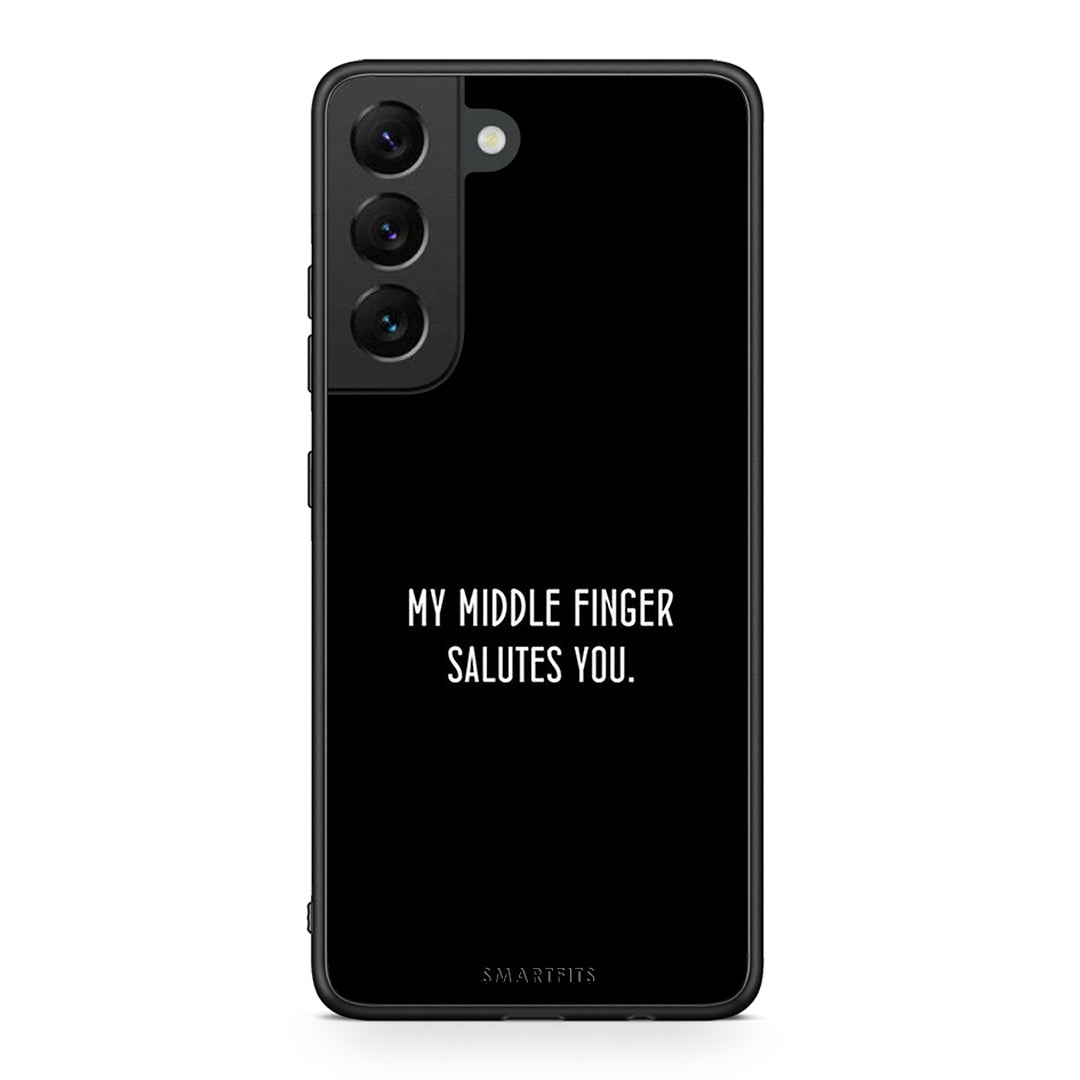 Samsung S22 Salute θήκη από τη Smartfits με σχέδιο στο πίσω μέρος και μαύρο περίβλημα | Smartphone case with colorful back and black bezels by Smartfits