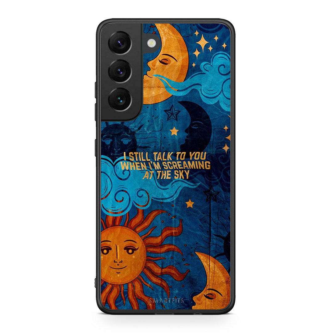 Samsung S22 Screaming Sky θήκη από τη Smartfits με σχέδιο στο πίσω μέρος και μαύρο περίβλημα | Smartphone case with colorful back and black bezels by Smartfits
