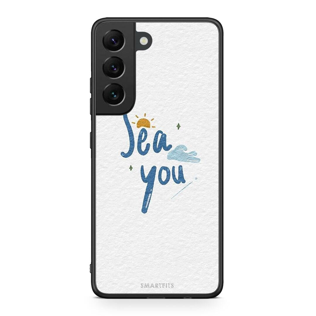 Samsung S22 Sea You Θήκη από τη Smartfits με σχέδιο στο πίσω μέρος και μαύρο περίβλημα | Smartphone case with colorful back and black bezels by Smartfits