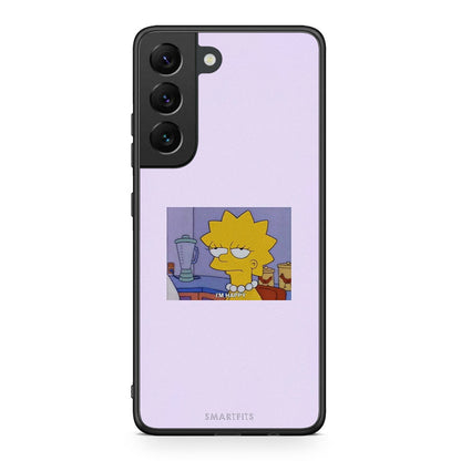 Samsung S22 So Happy θήκη από τη Smartfits με σχέδιο στο πίσω μέρος και μαύρο περίβλημα | Smartphone case with colorful back and black bezels by Smartfits