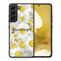 Thumbnail for Θήκη Samsung S22 Summer Daisies από τη Smartfits με σχέδιο στο πίσω μέρος και μαύρο περίβλημα | Samsung S22 Summer Daisies case with colorful back and black bezels