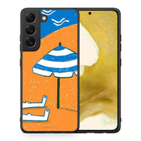 Thumbnail for Θήκη Samsung S22 Summering από τη Smartfits με σχέδιο στο πίσω μέρος και μαύρο περίβλημα | Samsung S22 Summering case with colorful back and black bezels